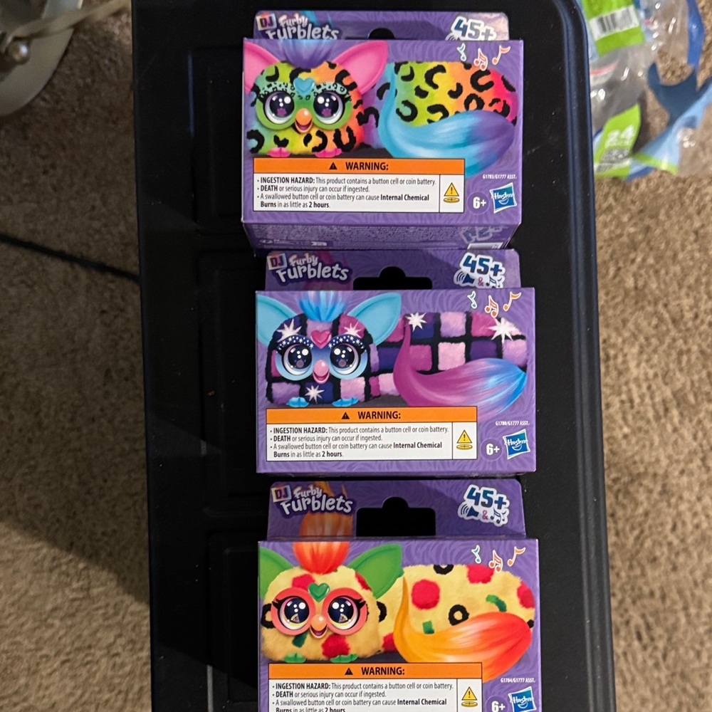 Set of 3 Furby Furblets new in box